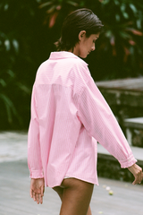 Alba Shirt - Pink Floss Stripe