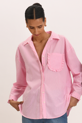 Alba Shirt - Pink Floss Stripe