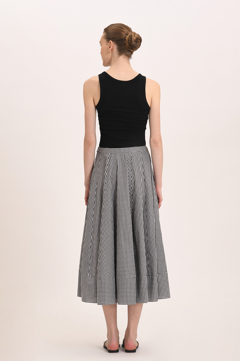 Alva Skirt - Noir Gingham