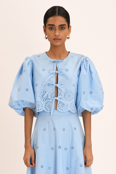 Amelia Blouse - Ciel Blue