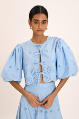 Amelia Blouse - Ciel Blue