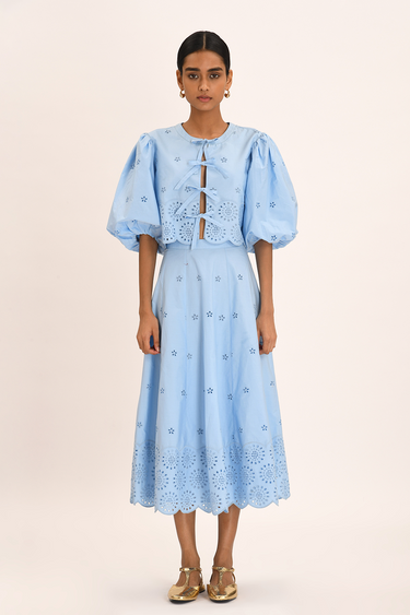 Amelia Skirt - Ciel Blue