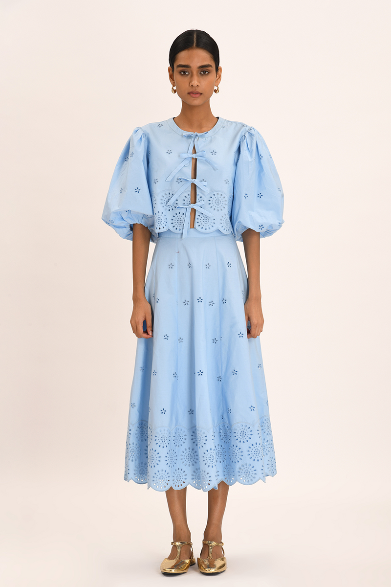 Amelia Skirt - Ciel Blue