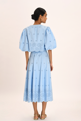 Amelia Skirt - Ciel Blue