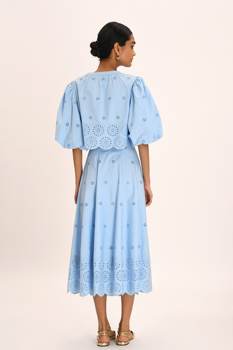 Amelia Skirt - Ciel Blue