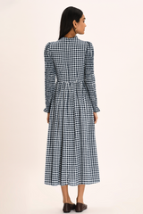 Berte Dress - Indigo Check