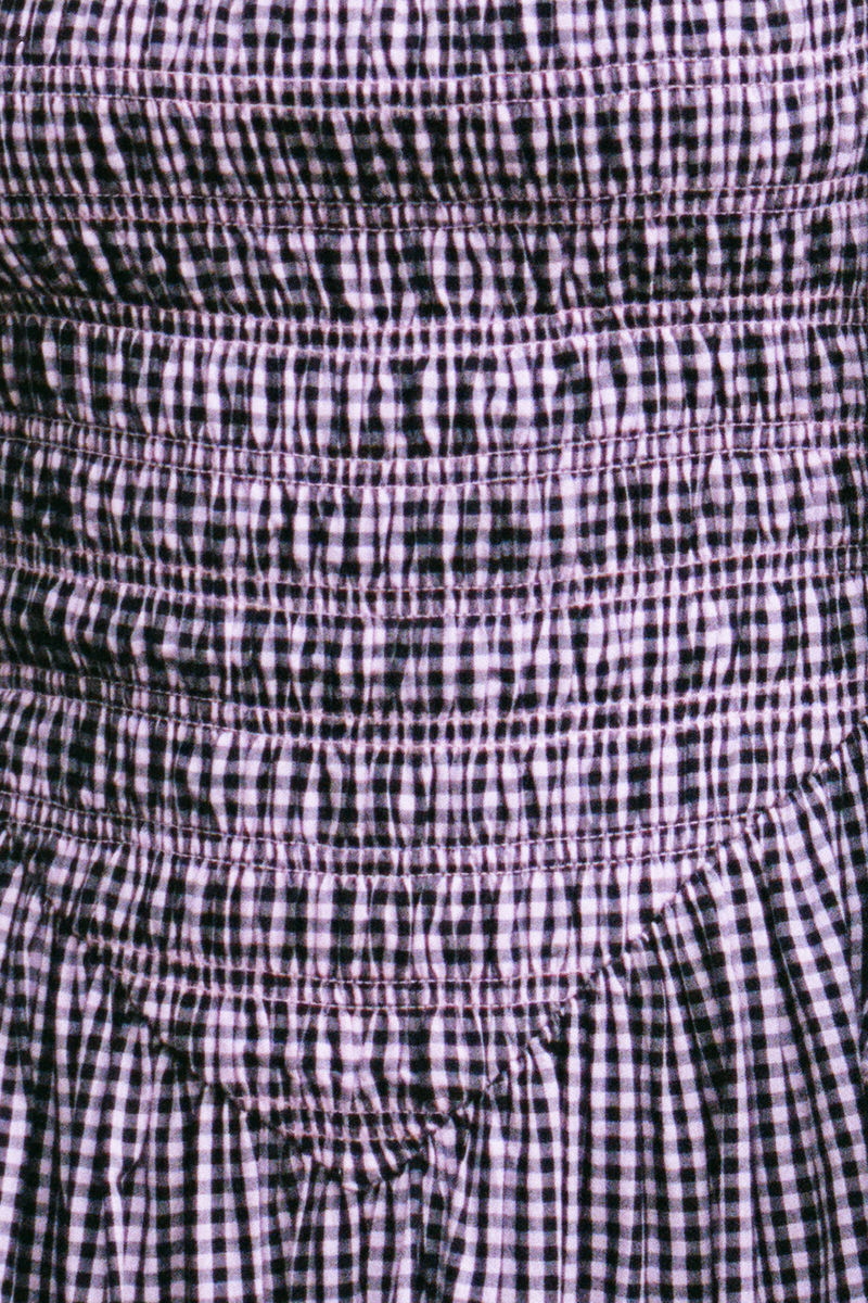 Ana Blouse - Black Blush Gingham