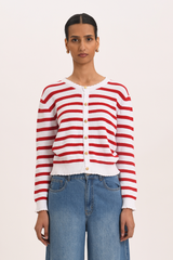 Blanca Knit - Cherry Stripe