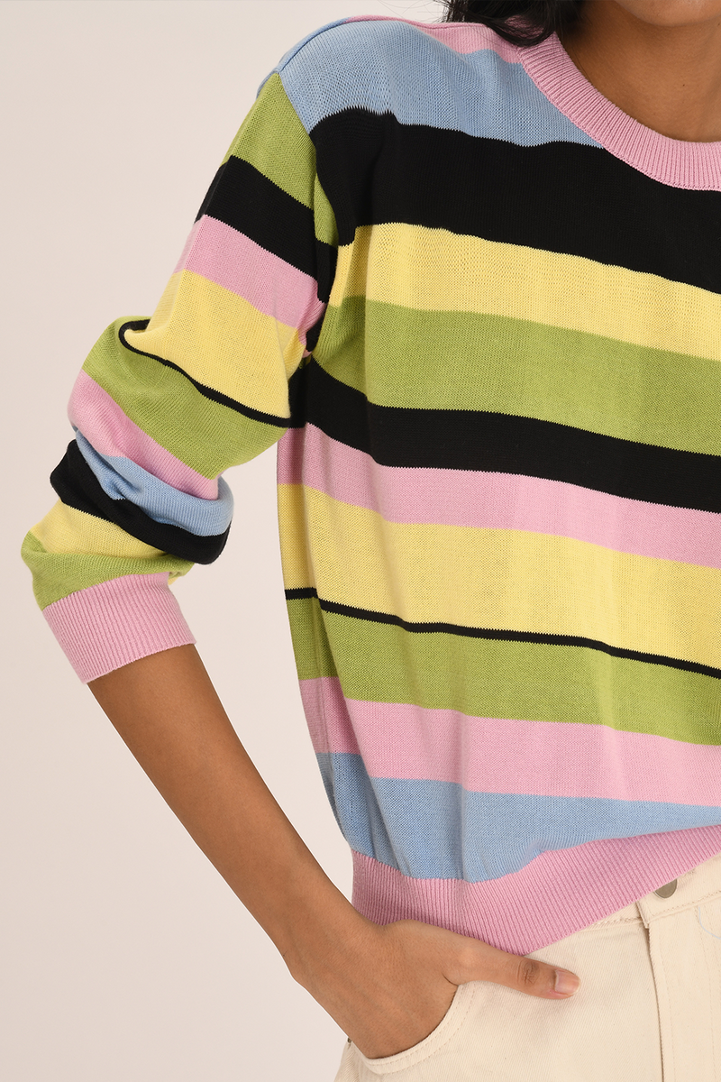 Delphine Knit - Gelato Stripe