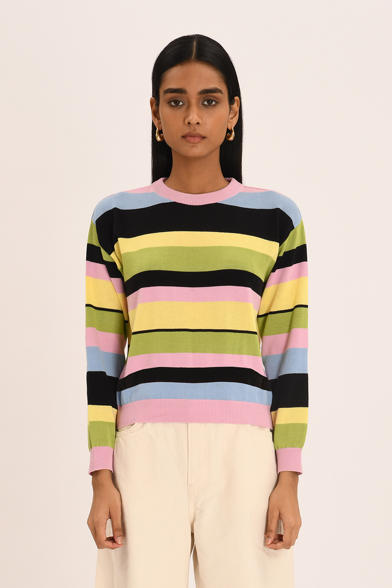 Delphine Knit - Gelato Stripe