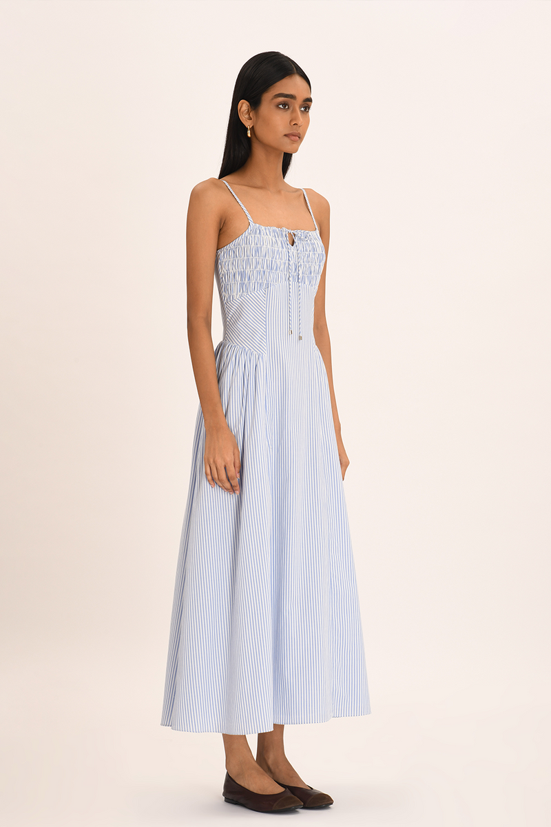 Elise Dress - Seine Stripe