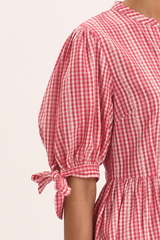 Gisella Dress - Cherry Check