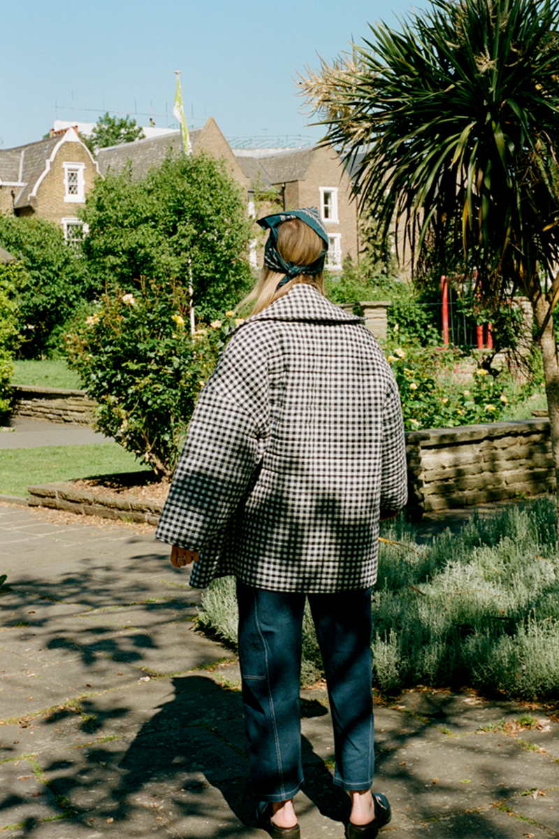Noemi Coat - Indigo Check