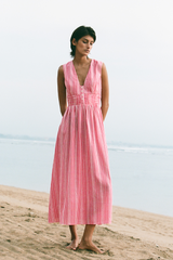 Lia Dress - Cherry Check