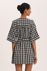 Lucielle Mini Dress - Midnight Check