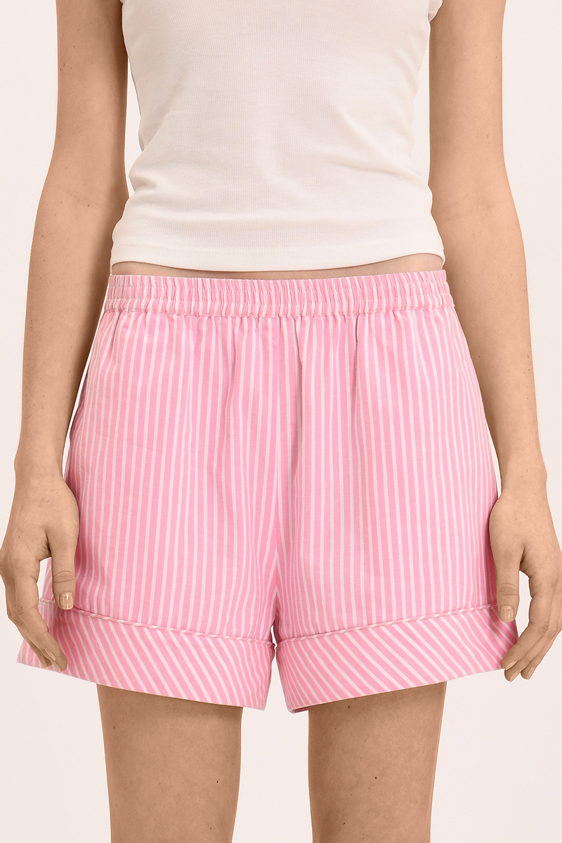 Lupe Short - Pink Floss Stripe