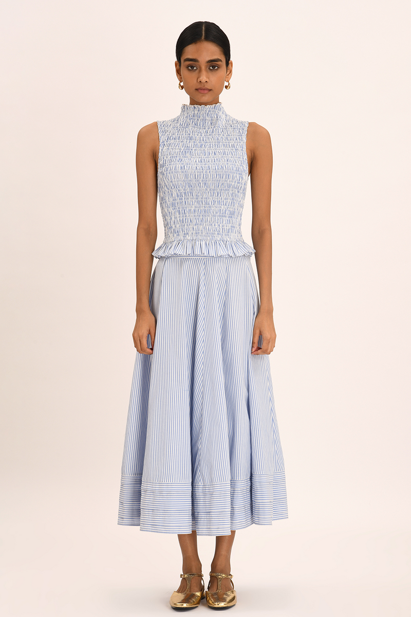 Manon Skirt - Seine Stripe