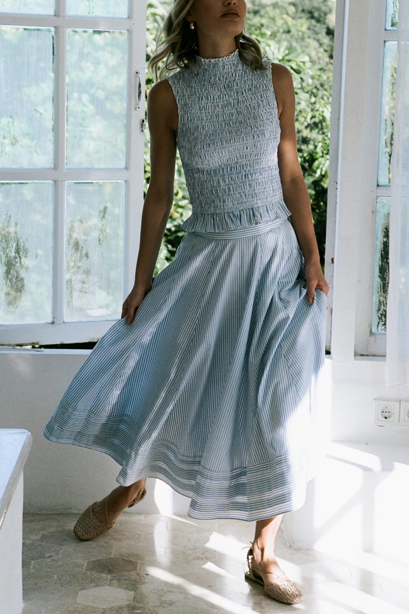 Manon Skirt - Seine Stripe
