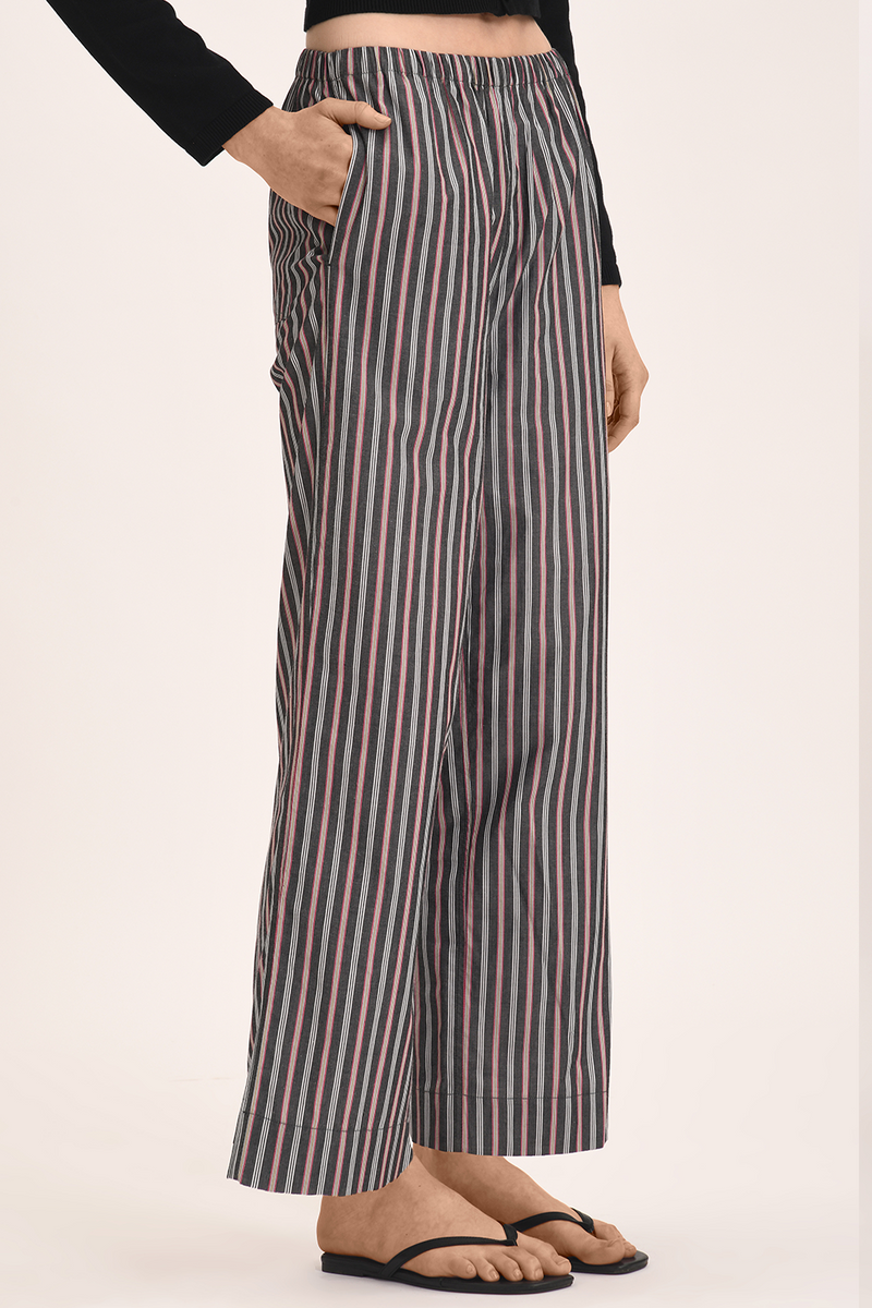 Mia Pant - Liquorice Stripe