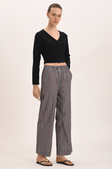 Mia Pant - Liquorice Stripe
