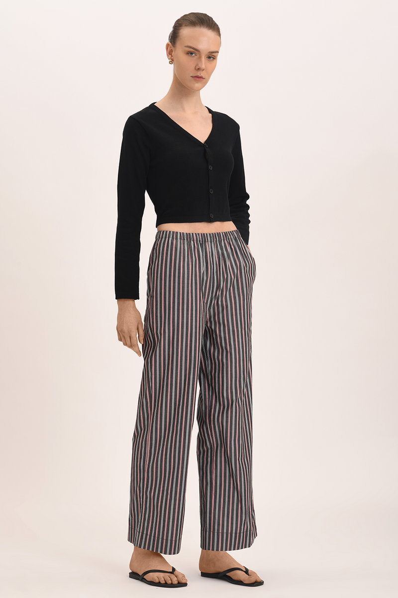 Mia Pant - Liquorice Stripe