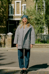 Noemi Coat - Indigo Check