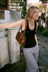 Mia Pant - Liquorice Stripe