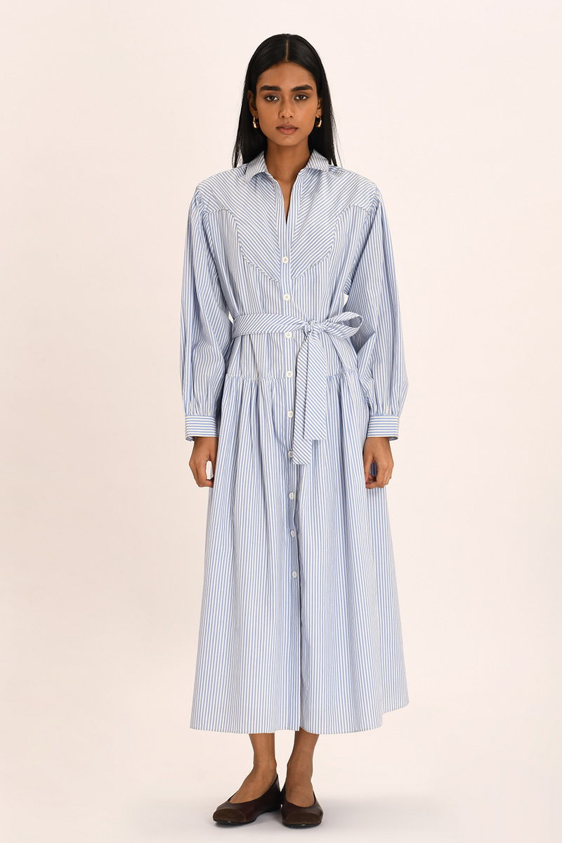 Roma Dress - Seine Stripe
