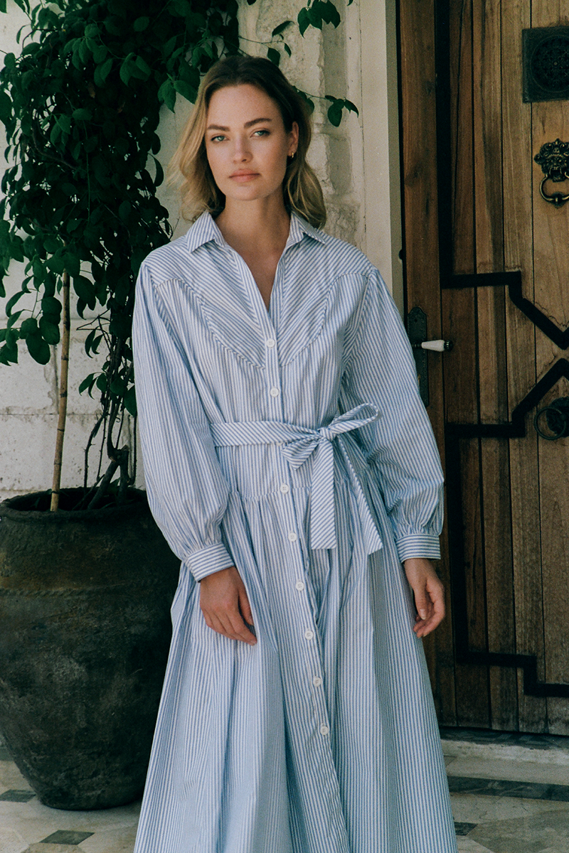 Roma Dress - Seine Stripe