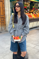 Solene Shirt - Indigo Check