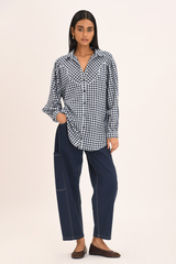 Solene Shirt - Indigo Check