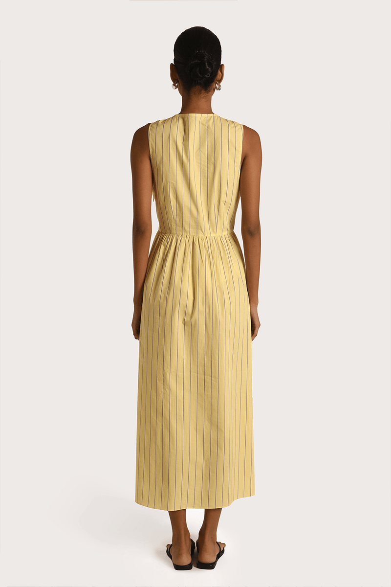 Carlita Midi Dress - Yellow - steele label