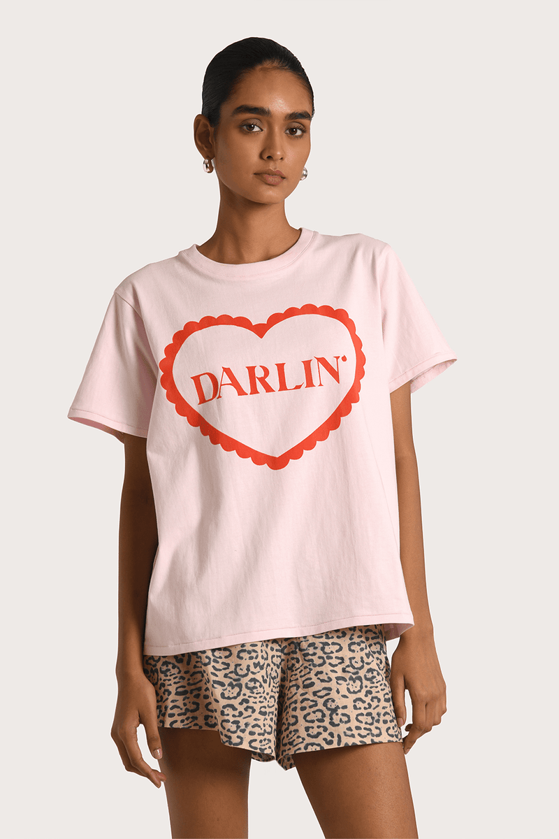 Darlin Tee - Pink - steele label