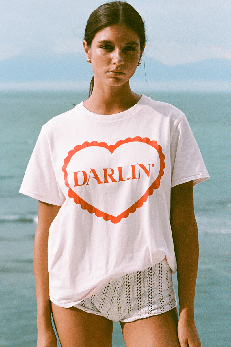 Darlin Tee - Pink - steele label